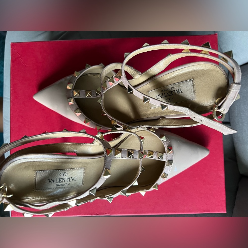 VALENTINO Rockstud 100mm Slingback High-Heel Pumps